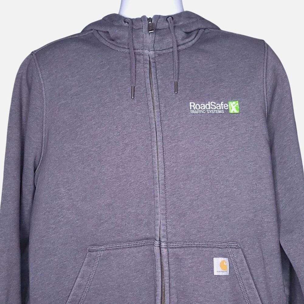 Carhartt Womens Full-Zip Hoodie XL Relaxed Fit Long Sleeve Fleece Work Wear